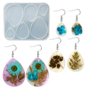 Oval Shaped Earring Accessories Silicone Molds Jewelry DIY Crystal Drop Glue Resin Molds for Necklace Keychains