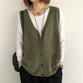 Custom Knit Sweater Manufacturer Autumn Knit Vest Cardigan for Women School Uniforms Sweaters Vest for Girls