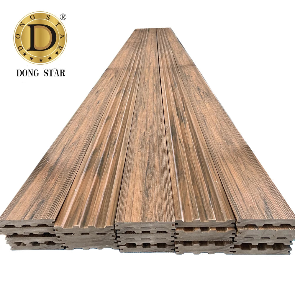 Hot Sell New Environmental Protection WPC Composite Terrace Waterproof Outdoor Wpc Five Round Hole Decking Flooring
