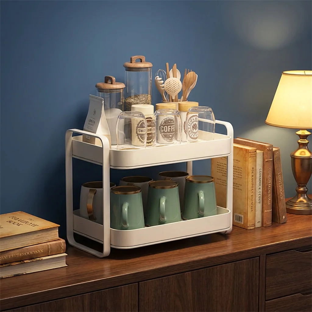 Custom Desktop Organiser Holders Cup Rack Plastic Stand Racks Kitchen Accessories Hanging Drain Goblet Cups Drying Rack