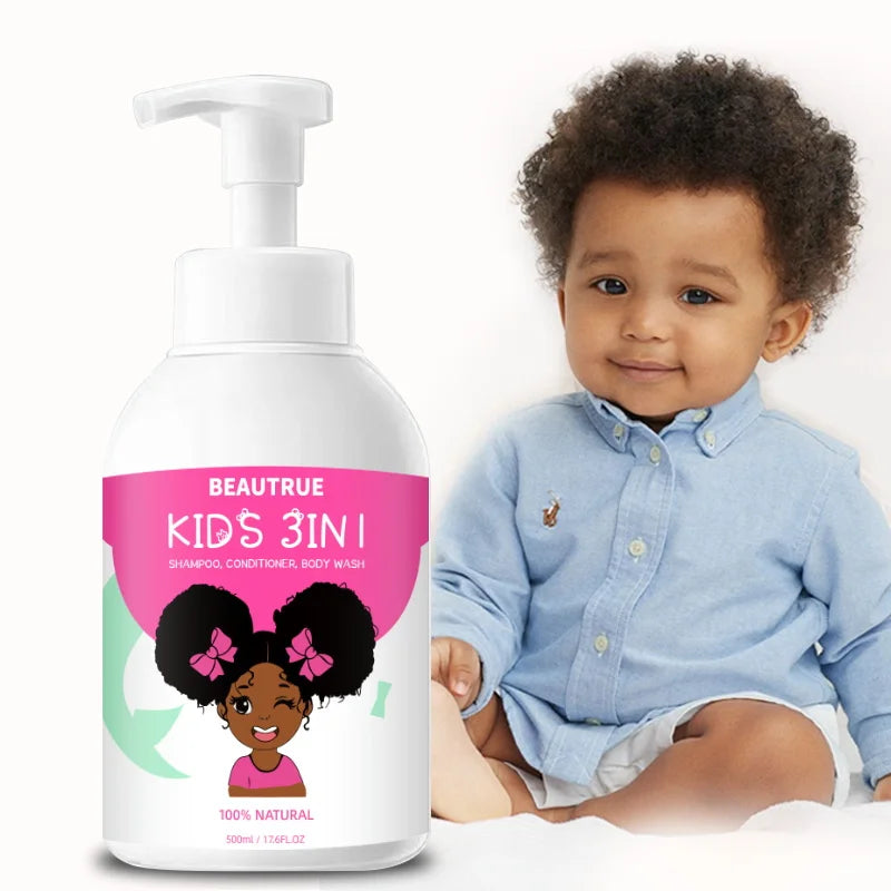 Shampoo Shower Gel 3 in 1 Children Natural Organic Liquid Kids Shampoo and Conditioner Body Wash