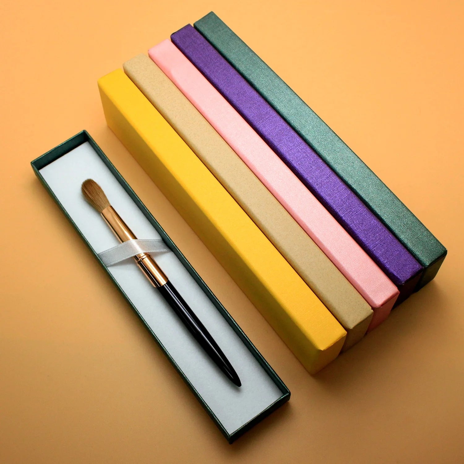 Professional Manufacturer Private Customize 100% Kolinsky Acrylic Nail Brush Black Luxury Magnetic Gift Box Packaging