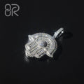 Custom VVS Moissanite Diamond Hamsa Pendant Wholesale 925 Sterling Silver Iced Out Pendant Men Hip Hop Jewelry