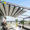Outdoor Retractable Pergola Roof PVC Awning Electric Retractable Roof System