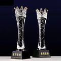 Crystal Crown with Air Bubble Event Crystal Trophy Award MH-NJ0220