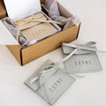 Custom Logo Color Grey Blue Beige Flap Microfiber Jewelry Pouch String Closure Microfiber Pouch Box Packaging for Bracelet