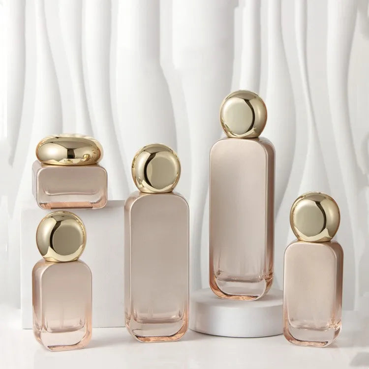 High-end 30g 50g 30ml 50ml 100ml 120ml Empty Clear Frosted Lotion Skincare Pump Sprayer Packaging Glass Jar Cosmetic Bottle