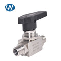 316L Stainless Steel Manual Ball Valve Male Thread Straight Valve Gas 1/4 In. OEM Customizable