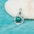 P060688 DIY 7-13mm Natural Freshwater Pearl Pendant Accessory 925 Sterling Silver Engagement Jewelry Necklace for Women