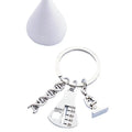 Creative Gene Chemistry Teacher Gift DNA Chemistry Molecular Microscope Biology Experiment Keychain