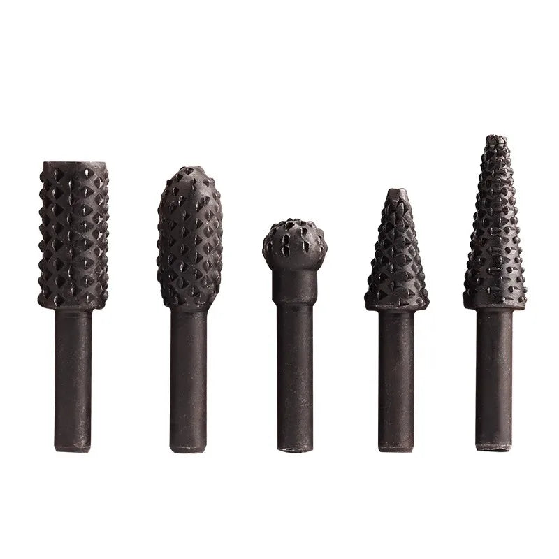 High-Speed 6mm Steel Rotary File Set Woodworking Abrasive Disc of High Hardness in Cylindrical Shape