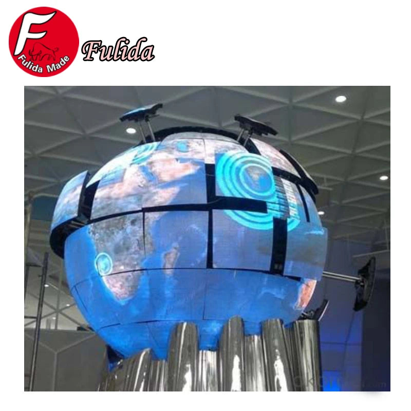 Special Shape Led Video Wall Display Outdoor LED Media Ball Sphere Led Display