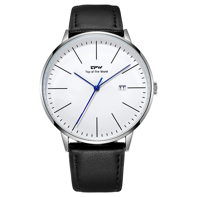Minimalist Male Analog Black Wrist Watch Luxury Waterproof OEM Mens Watches Brand