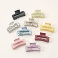 Elegant Water Transfer Printing Hair Clip Claw Girls Large Fashion Shark Hair Clamp Clip Female Matte Plastic Hair Claw Clips