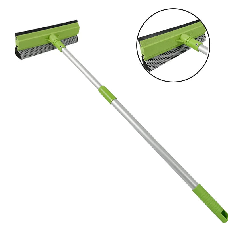 Double-sided Squeegee Window Cleaning Scrubber Kit Long Windows Cleaner Outside Glass Window Squegee All-season