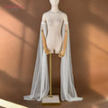 YouLaPan VM19 Elegant White Ivory Lace Pearl Long Sleeve Party Gown Accessory Removable Wedding Dress Sleeves