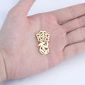 Wholesale DIY Stainless Steel Gold Tulip Pendant Jewelry Accessory for Children's Necklace Making