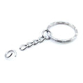 Wholesale 25 mm Flat Keyring Jump Ring Nickel Free Alloy Keychains Ring Polished Metal Ring for Keychain in Bulk Accessory Diy