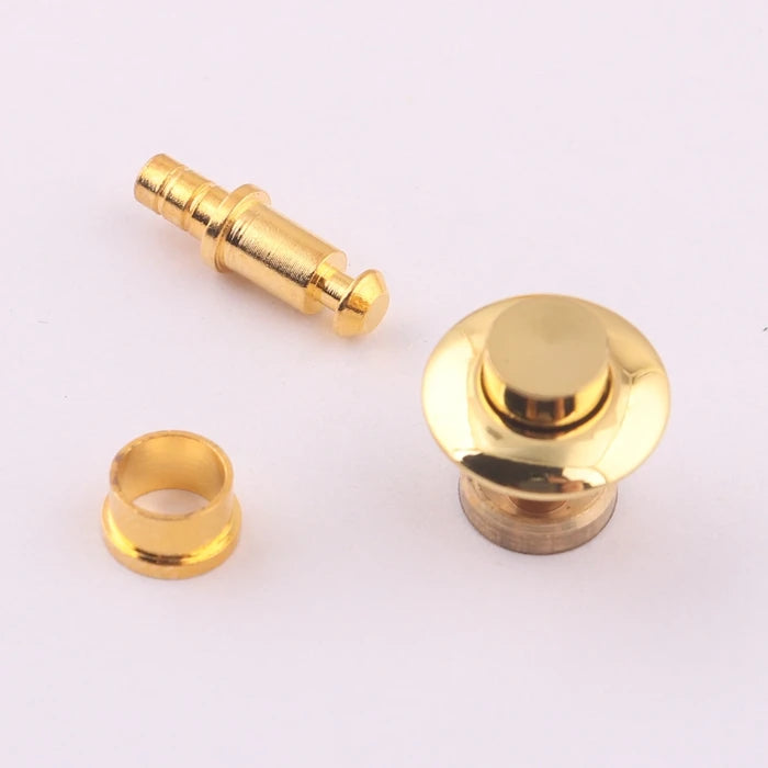 12mm Wooden Jewelry Box Brass Lock Cigar Box Metal Push Button Lock