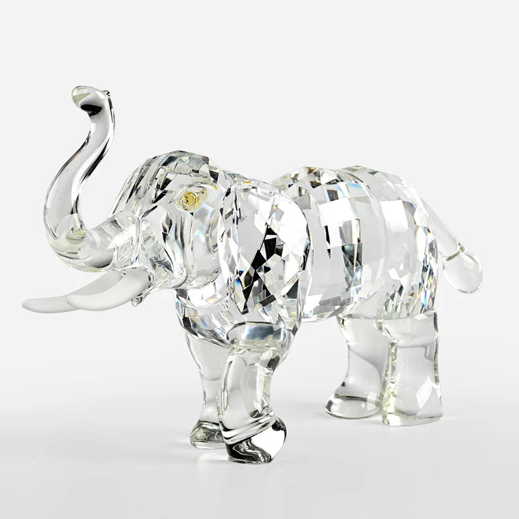 JY 2025 Custom Home Decoration Crystal Crafts Multi-color Customized Size 12 Zodiac Animal Models with Gift Box