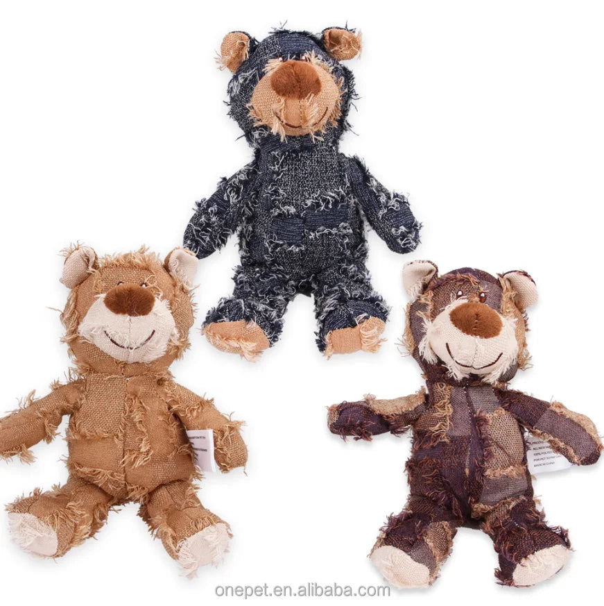 New European American Pet Plush Bear Toy Dog Chewing Sound Squeaky Dog Beggar Bear Toy