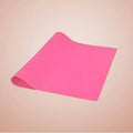 BAKEST Rectangle Decorative Grain Flower Pink Silicone Cake Rolling Mat for Food