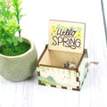 Merry Christmas Happy New Year Small Smart Wooden Colorful Music Box Birthday Decor Gift