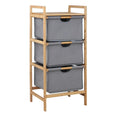 Modern Waterproof Eco-Friendly Foldable Storage Basket Hamper with Imitation Hemp & Bamboo Material for Laundry Room
