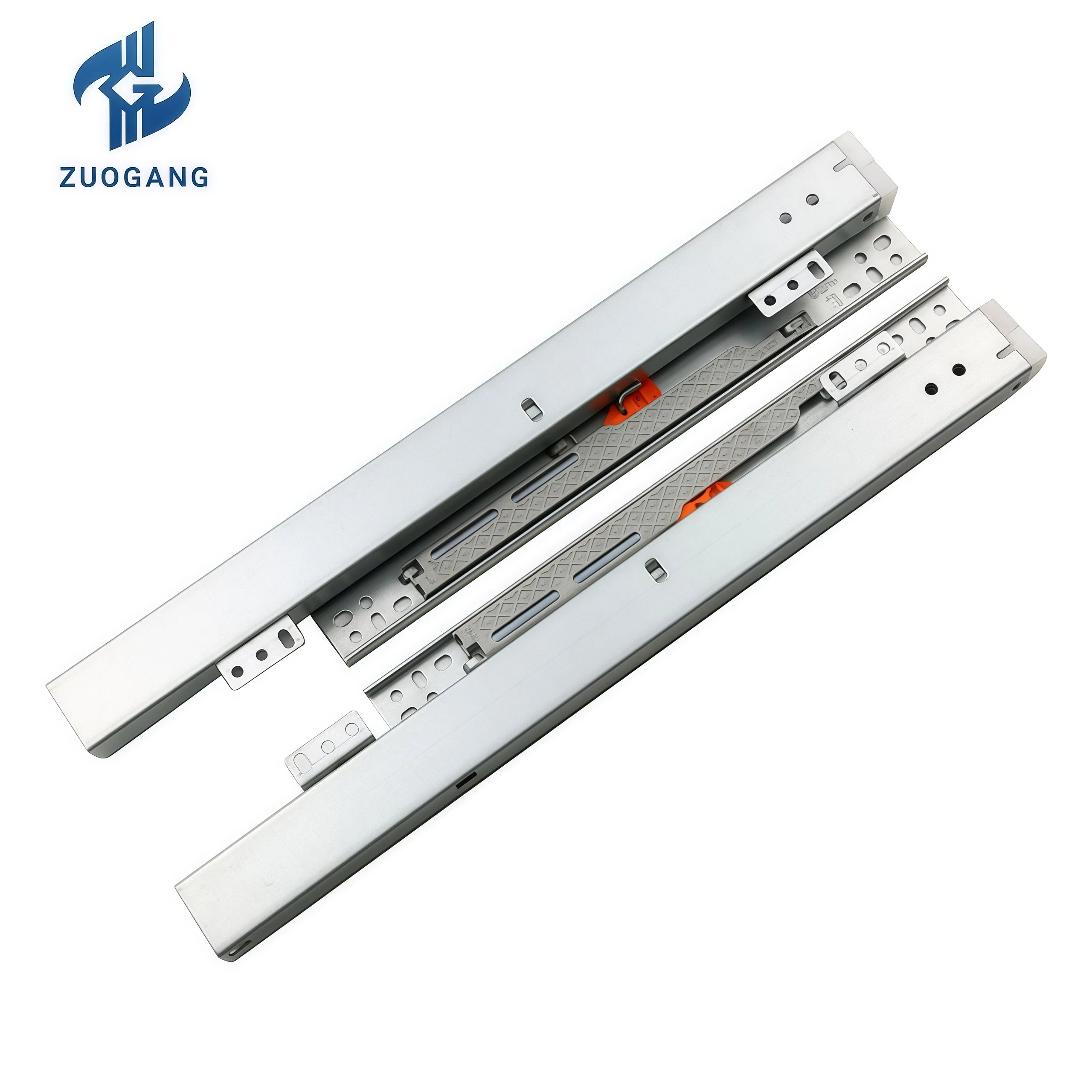 3 Fold Full Extension Soft Close Adjustable Tilt Bottom Mount Easy to Install Short Bottom Rail Soft Close Slide China Factory