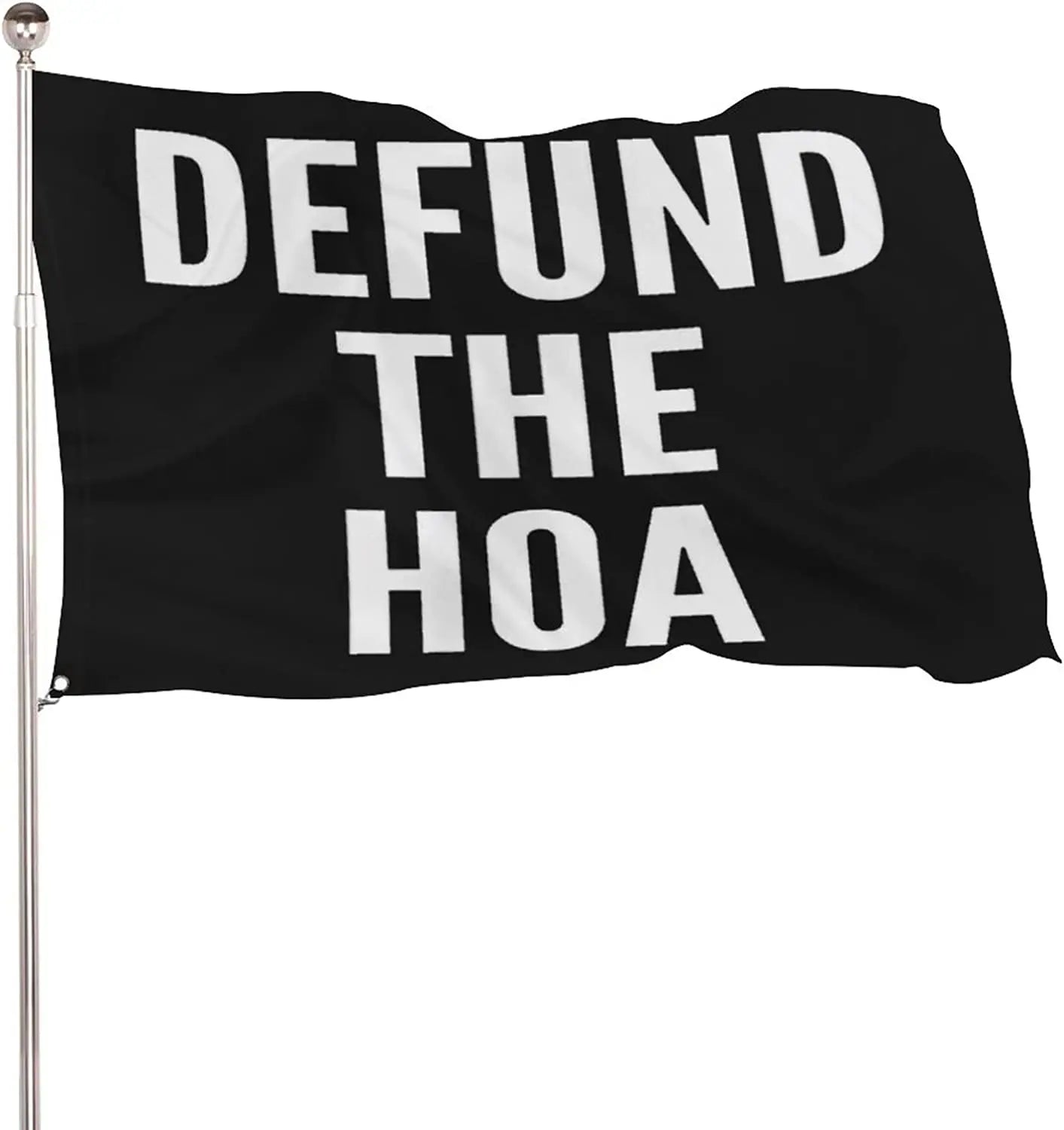 3 X5 Ft Lightweight and Durable Polyester DEFUND the HOA Flags for Indoor Outdoor Decoration
