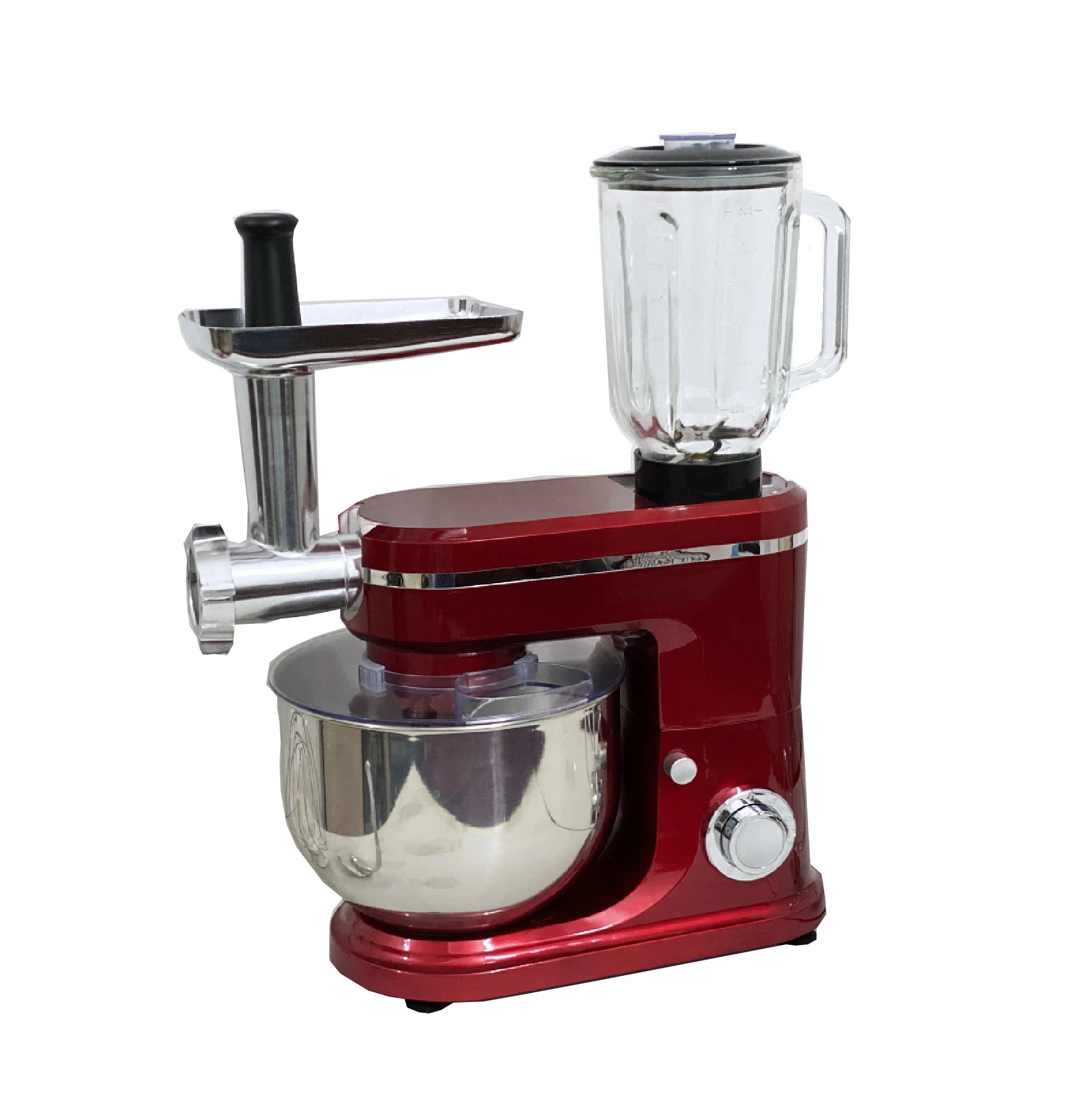 Heavy Duty 6 Speed 1500W Bowl 3in1 Stand Mixer Dough Hooks Electric Hand Food Mixer 6L Capacity Tilt-Head Design