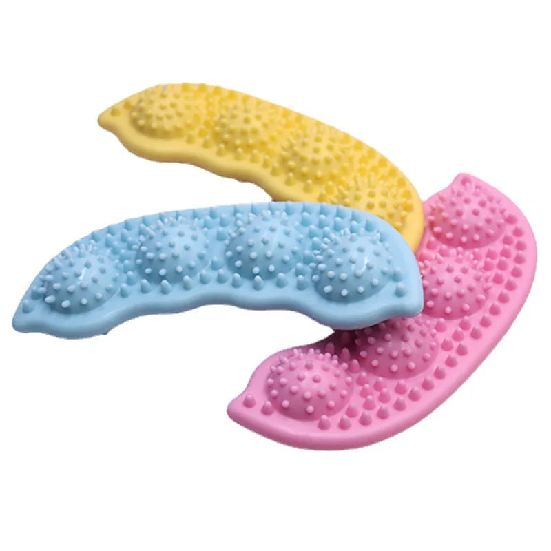 New Pet Toy Chewing TPR Chew Resistant Interactive Dog Toy for Training and Boredom Relief Pea Dog Chew Stick