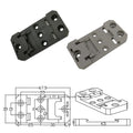 U-Shaped and C-Shaped Guide Rail Installation Buckles Plastic DIN 35mm Rail Mounting Clips Metric Measurement System