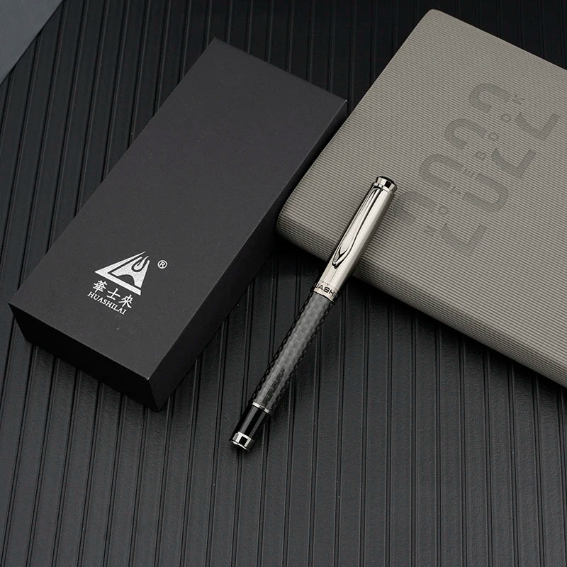 Newest Luxury Black Girl Stationery Metal Gel Pens Fine Point Roller Pen Custom Logo School Kit