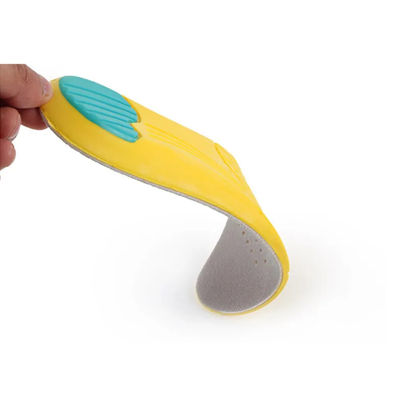 Sports Unisex PU Shock-Absorbing Basketball Shoe Insoles Thickened Slow Rebound Soft Comfortable Sweat