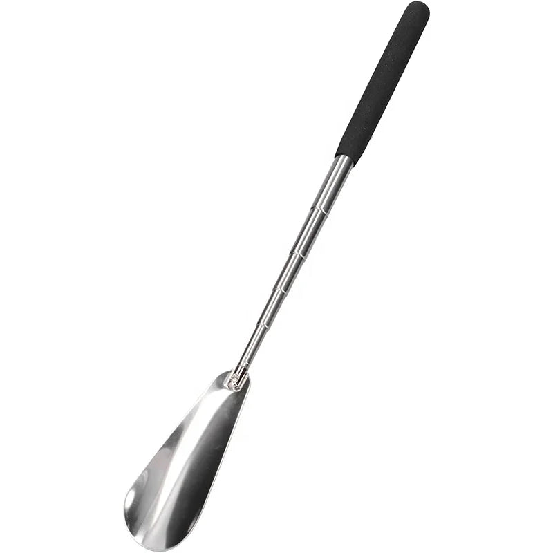 Extendable Shoe Horn Metal Stainless Steel Shoehorn Telescopic Shoe Horn with logo