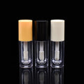 Portable Empty 6ml Plastic Liquid Blush Tube With Soft Brush 6g Refillable Plastic Lip Balm Container