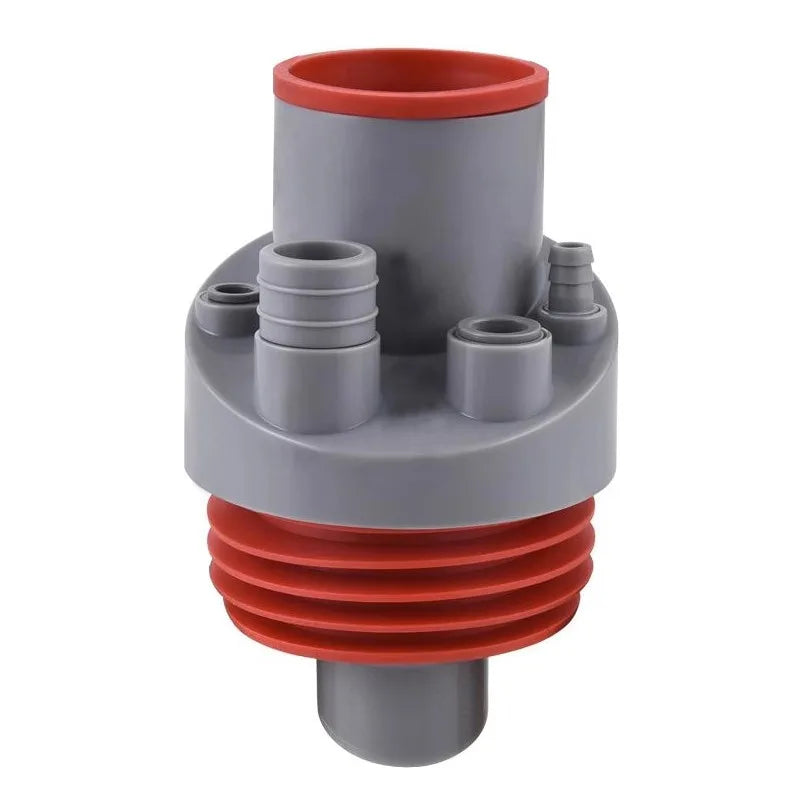 Kitchen Sewer Tee Drain Pip Anti-odor and Anti-insec Plug and Play Porous Drain Kitchen Anti-Backflow Integrated Sealing Plug
