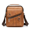 1101 Three Colors Custom Wholesale Trending Fashion Formal Vegan PU Leather Boys Men Sling Shoulder Bags