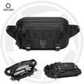 OZUKO 9655 New Style Wholesale Fashion Waist Bag Lightweight Dailyused Fanny Pack Bum Waist Bag for Men Sport Cycling Chest Bag