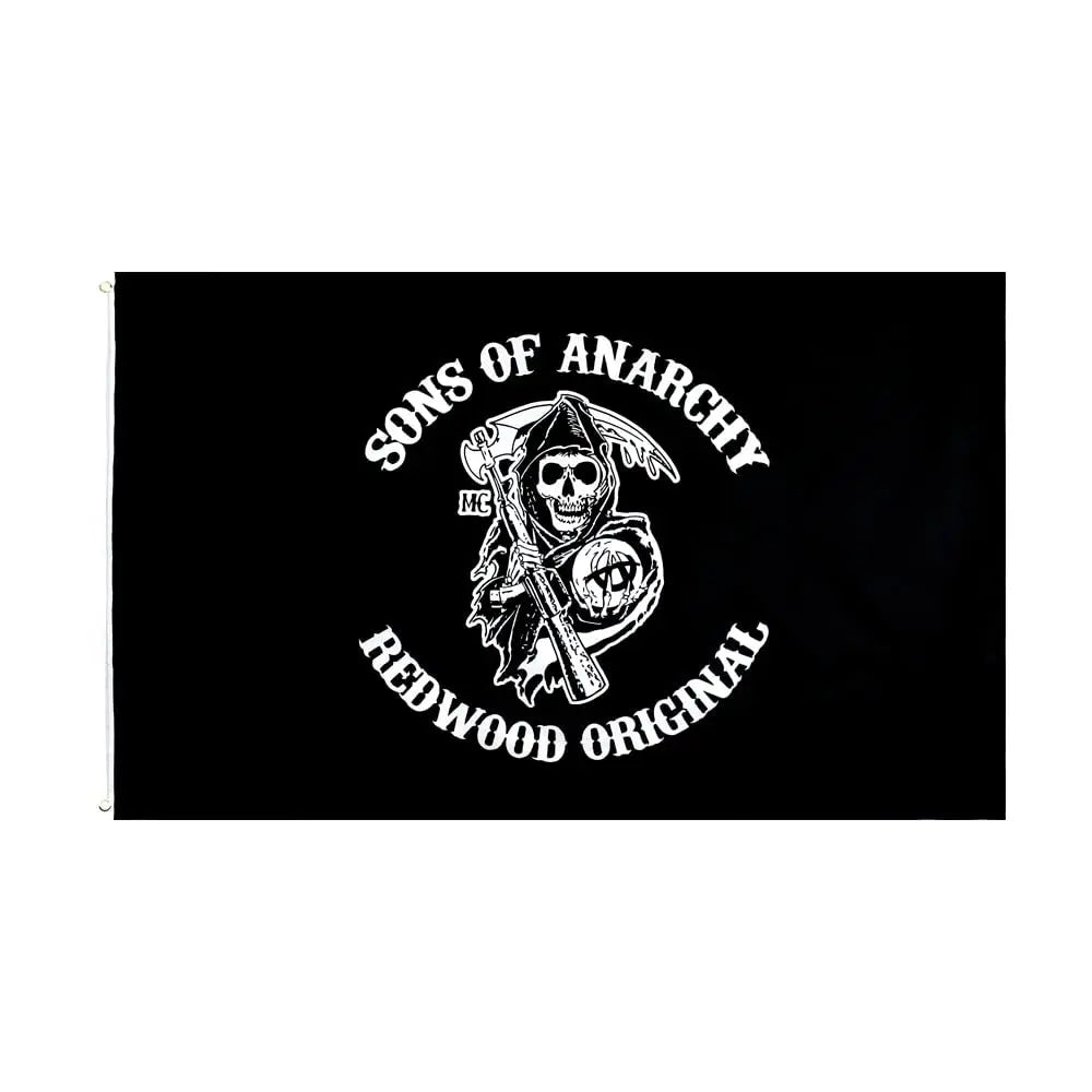 New Design 3x5ft Personalized Custom Sons of Anarchy California Flag for College Dorm Room Decoration