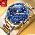 Top Reloj OLEVS 2870 Luxury Moon Phase Quartz Men Watch Fashion Waterproof Chronograph Watches Men's Wrist Clock Montre Homme