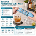 Custom Logo Freezer Safe Stackable Portable Ice Cube Mold OEM ODM Easy Release Reusable Ice Tray with Private Label Packaging