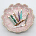 Wholesale Fashion Bracelet Necklace Pendant Natural Stone Powder Amethyst Rectangle Healing Energy Crystal Pendant