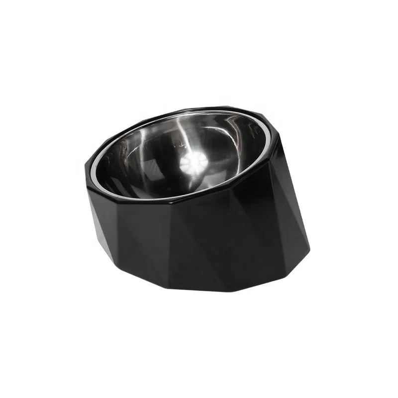 Newest Eco-Friendly Large Cat & Dog Food & Water Bowl Stainless Steel & Plastic for Indoor Use Pet Supplies