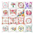 Happy Mother's Day Gift Sofa Home Decoration Flower Pattern Pillows Cushion Pillow Cover Case Valentine's Day Christmas Custom