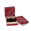 Factory Direct Supply Paper Cardboard Bangle Packaging Fashion Paper Jewelry Set Case With Stamping Flower