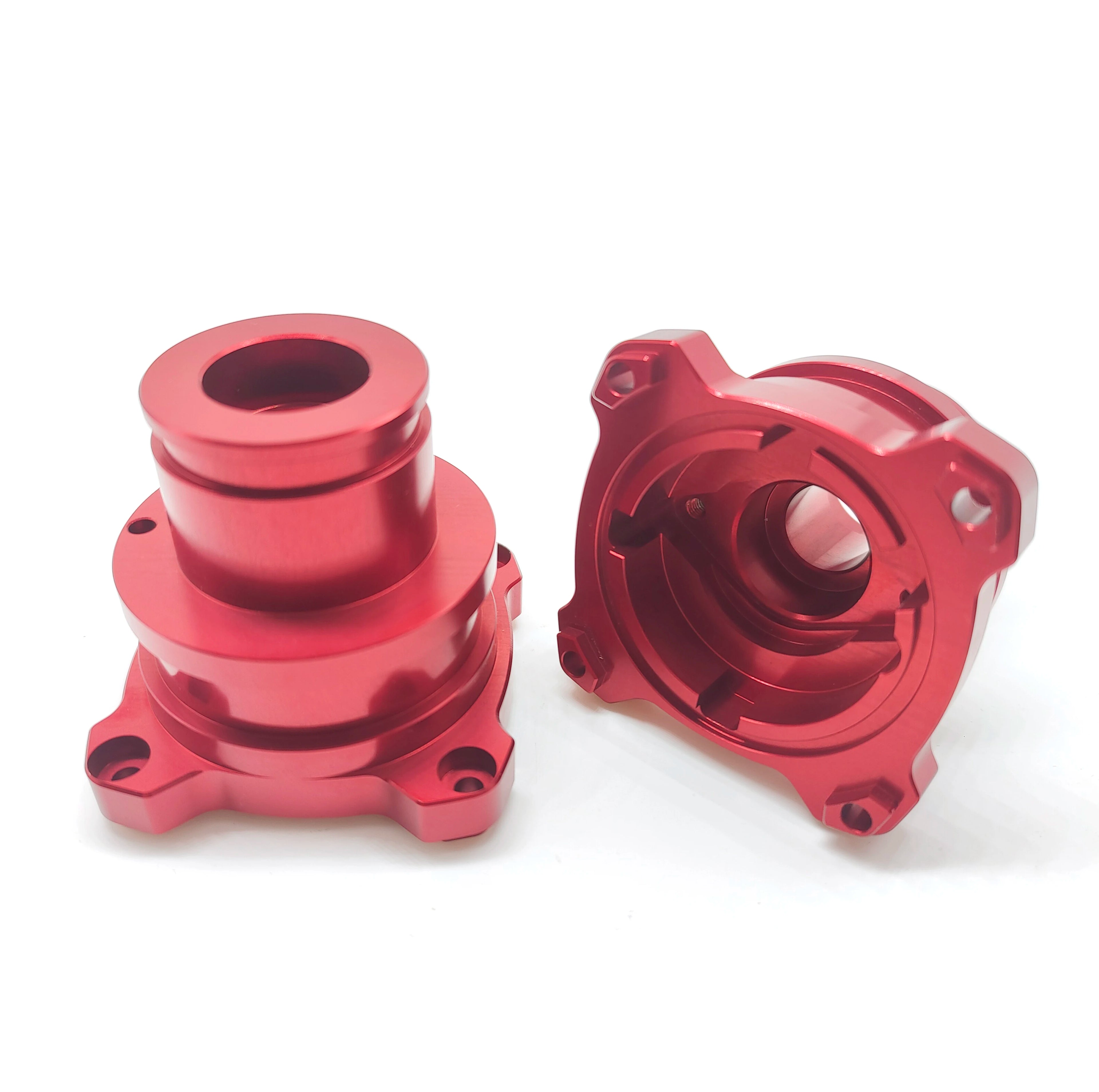 CNC Aluminum Anodized Sandblasted Machined Parts High Precision Wire EDM Custom OEM Small CNC Lathe Mechanical Components