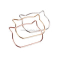 Ivoduff Metal Wire Handle Handbag Making Hardware Cat Shape Wire Handle for DIY Bag