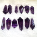 Wholesale Natural Amethyst Crystal Double Terminated Points Wand Quartz Polished Purple Point Tower